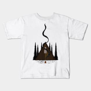 Hut in the woods Kids T-Shirt